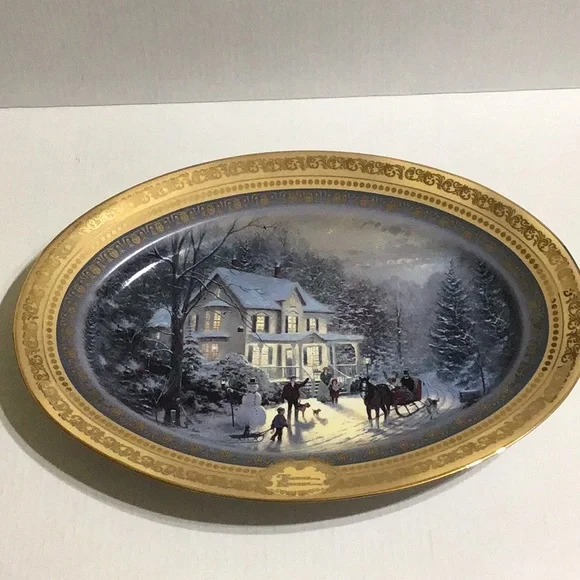 Thomas Kinkade Platter - Picture 1 of 3